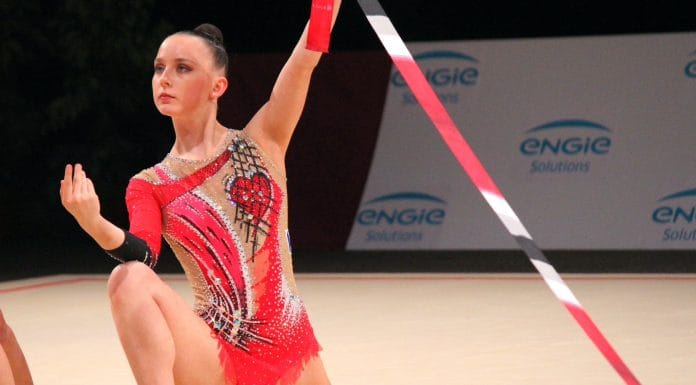 Championnats d’Europe (Bakou 2023) : L’ensemble France se qualifie aux deux finales par engin Emma Delaine - GP Thiais 2023