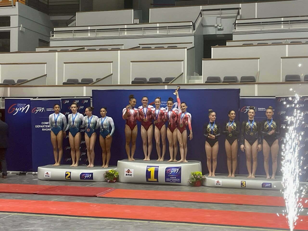 Championnats de France (Nationale A1) : Tremblay en France en GAM et Dijon en GAF en or