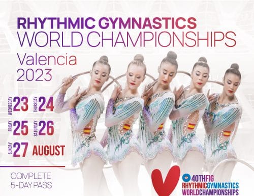 Championnats du monde GR (Valence 2023) : tout ce qu’il faut savoir sur la compétition Affiche CdM GR 2023