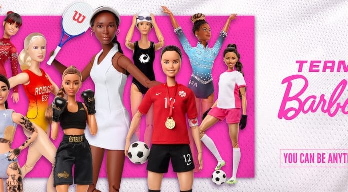 Des poupées Barbie à l’effigie de Rebeca Andrade et Alexa Moreno