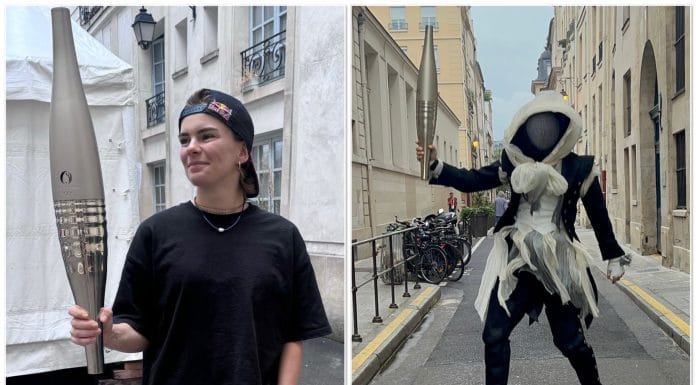 Paris 2024 : Lilou Ruel, la femme masquée, la flamme dans le coeur