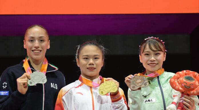 Kaylia Nemour est vice-championne du monde à la poutre