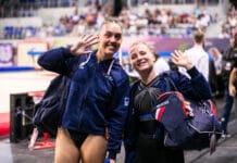 Antibes Acrobatics : Léa Labrousse et Cléa Brousse en bronze en trampoline synchronisé