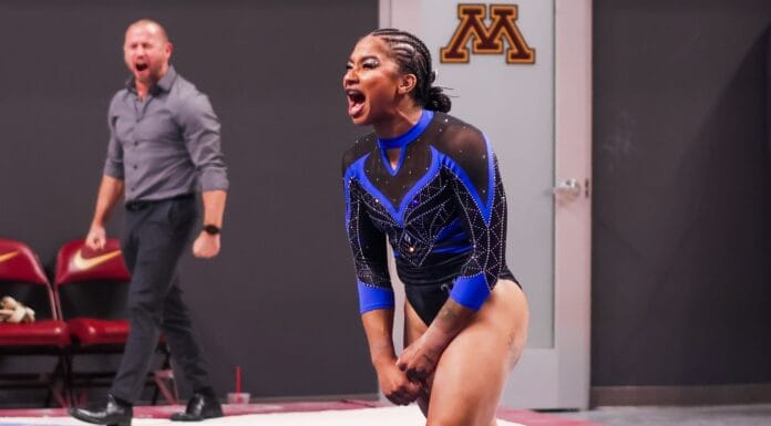 Jordan Chiles apporte son soutien au Minnesota en reprenant son sol en hommage à Prince