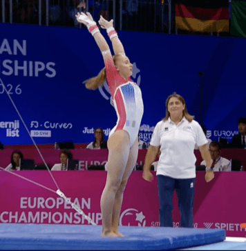 Impressionnant 14,600 aux barres d’Elena Colas en finale équipe